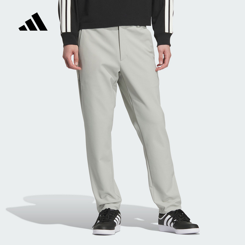 adidas阿迪达斯武宗系列商务通勤拒水修身休闲运动针织裤 KB5110
