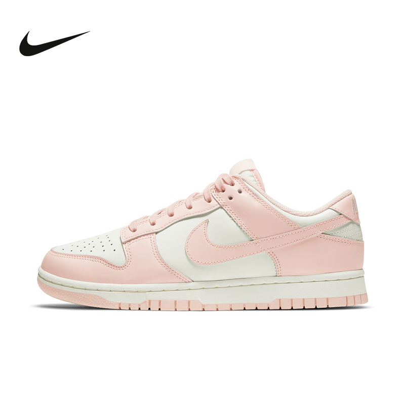 Nike耐克女鞋Dunk Low樱花粉白低帮复古板鞋休闲运动鞋DD1503-102