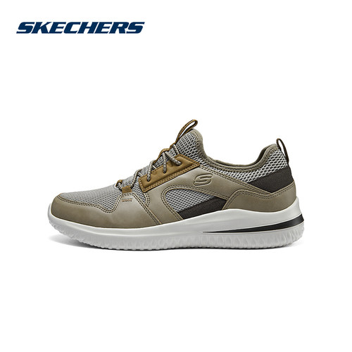 Skechers斯凯奇男鞋轻质休闲鞋厚底高回弹软底增高运动鞋 210797