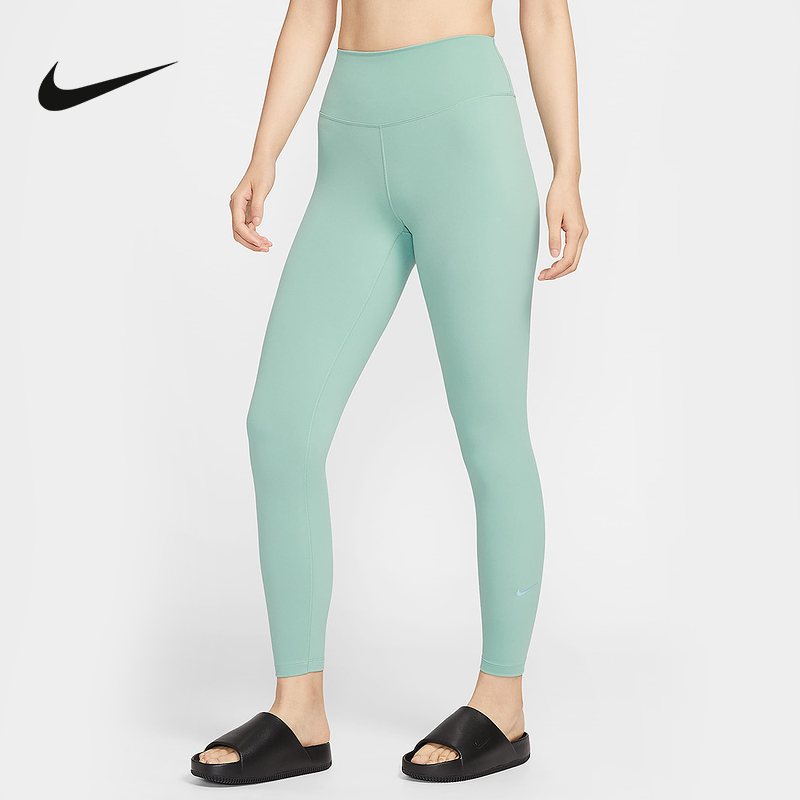 NIKE耐克女紧身裤ONE速干高腰九分裤普拉提高弹瑜伽裤 FN3233-017