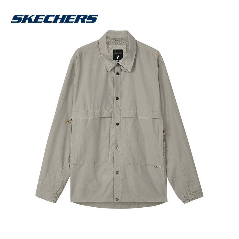 SKECHERS斯凯奇2025秋季中性梭织外套运动休闲舒适 L324U027-01NC