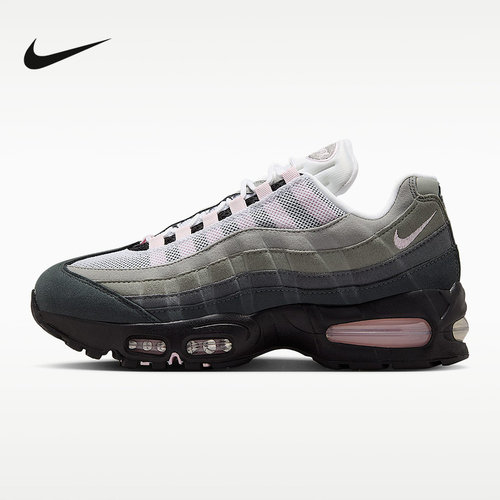 耐克女鞋Air Max 95 Big Bubble白银黑波浪缓震运动鞋HJ5996-001