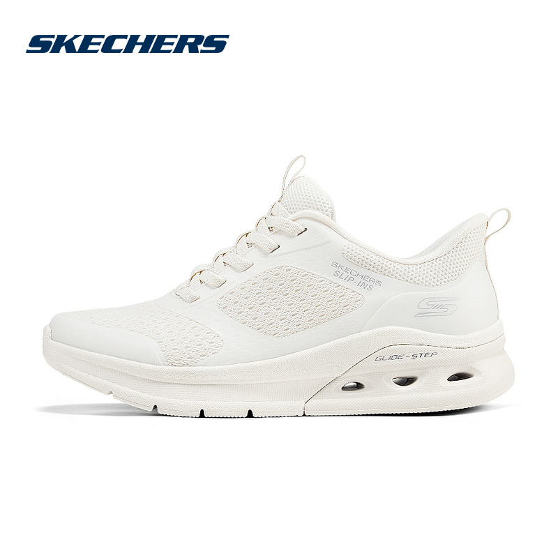 Skechers斯凯奇25夏女士舒适透气简约耐穿绑带休闲鞋 117626/OFWT
