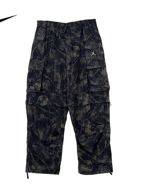 JORDAN耐克运动长裤男2026新款篮球宽松薄款迷彩工装裤IF1882-010