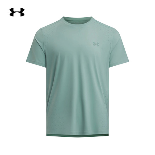 UA安德玛短袖男夏季Launch Elite休闲运动跑步透气t恤1389802-323
