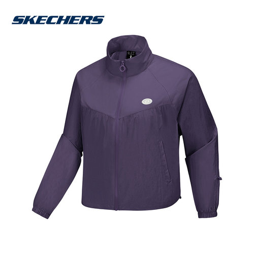 Skechers斯凯奇25夏新款时尚舒适百搭户外运动外套 L225W109/05HS