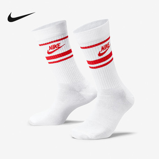 DX5089 102 袜子透气舒适运动袜耐穿长筒袜三双装 NIKE耐克男女款