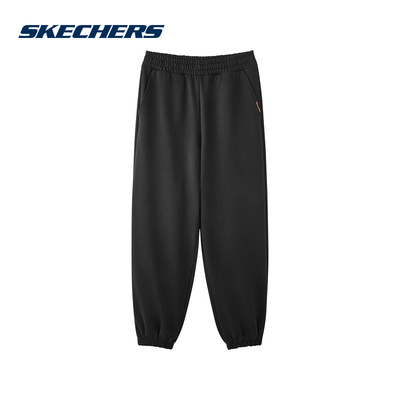 SKECHERS斯凯奇2025春新年系列男潮流百搭针织长裤L125M007-0018