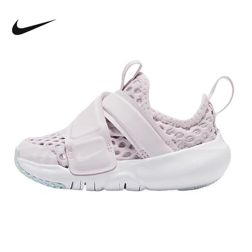 耐克男女小童鞋网面透气儿童魔术贴一脚蹬小飞碟运动鞋DC9367-500