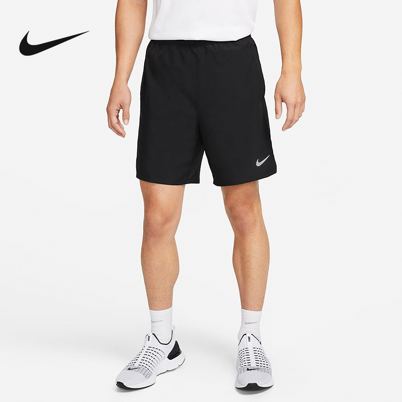 Nike耐克男子透气黑色短裤训练跑步运动休闲梭织五分裤DV9345-010