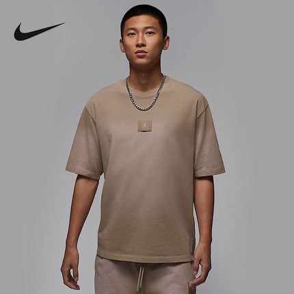 Jordan耐克男子水洗运动T恤夏季新款棉质圆领短袖上衣 FZ1915-257