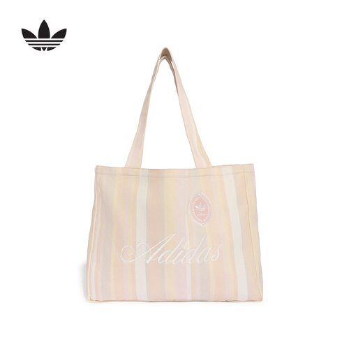 adidas阿迪达斯三叶草TOTE BAG多巴胺风条纹夏中性托特包 KX5265