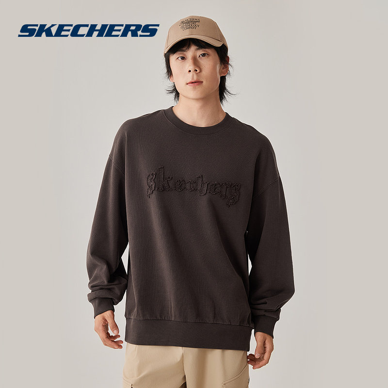 斯凯奇休闲卫衣男女宽松潮流贴布绣舒适保暖套头衫L325U046,运动服/休闲服装,运动卫衣/套头衫,淘宝优惠券,粉丝福利购,淘宝优惠卷