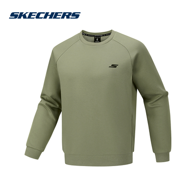 Skechers斯凯奇男士秋冬舒适运动套头衫针织卫衣 P126M007/01DR