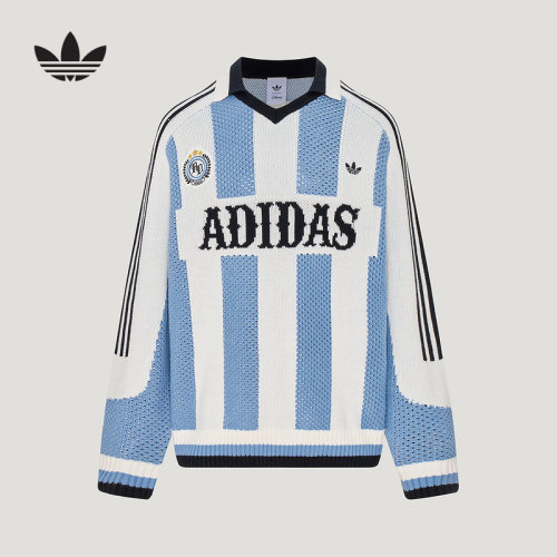 adidas阿迪达斯三叶草男疯狂动物城联名款足球风宽松针织衫KX4879