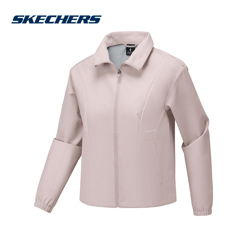 Skechers斯凯奇2025秋女子简约休闲连帽梭织外套 P325W070/02J2