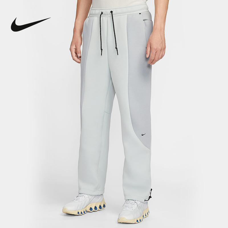 Nike耐克直筒裤男裤子25冬新款拼接撞色运动裤针织长裤IF1324-034