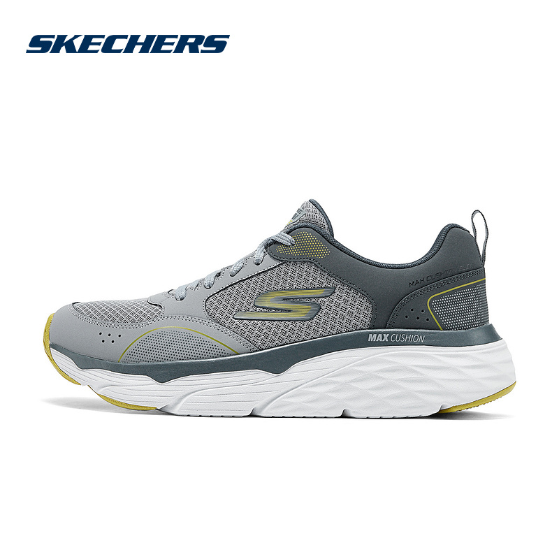 Skechers斯凯奇男鞋轻质透气缓震跑步鞋休闲运动鞋220062/CHAR