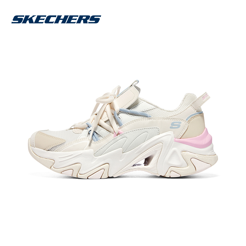 Skechers斯凯奇女款2023年夏新款机甲厚底运动休闲鞋896228/NTMT-封面