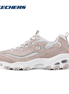 SKECHERS斯凯奇夏季女鞋复古时尚厚底增高运动休闲鞋 150534-ROS