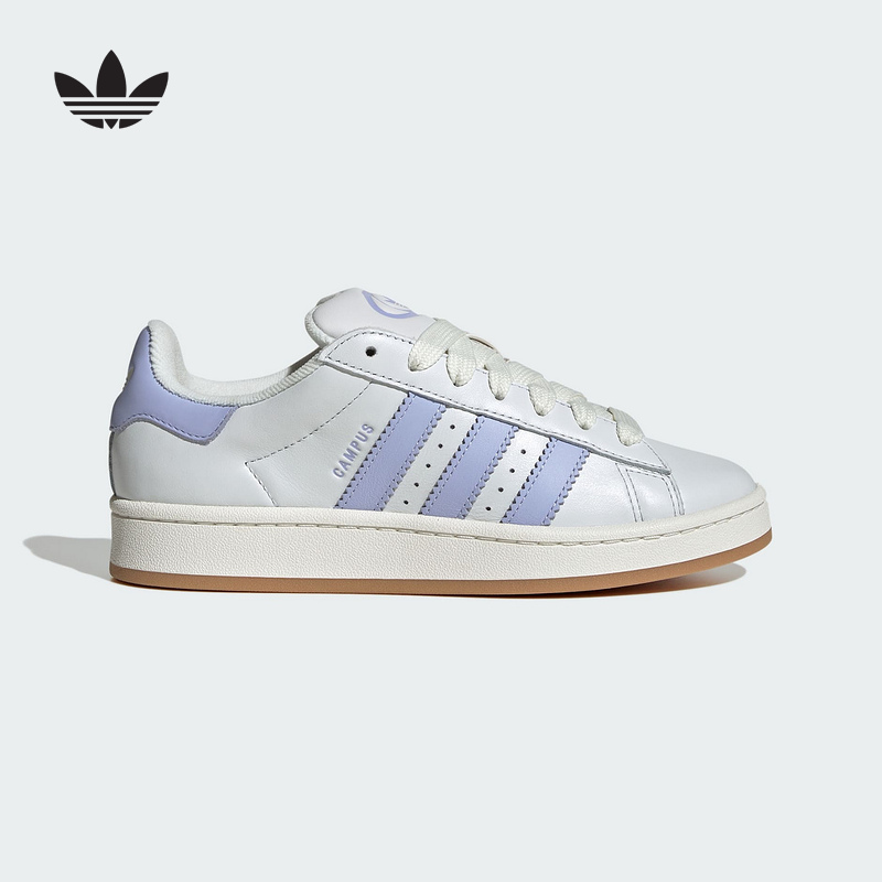 adidas阿迪达斯三叶草面包鞋2025夏女子休闲鞋CAMPUS板鞋 JQ7768