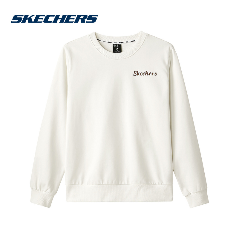 Skechers斯凯奇冬季新款女动休闲圆领针织套头卫衣 L324W050-0074