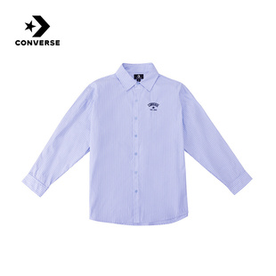 新品 MCJ402 宽松条纹时尚 男上衣 UFC 叠穿衬衫 Converse匡威26春季