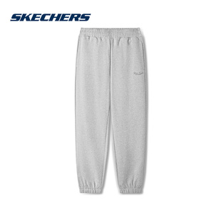 Skechers斯凯奇26春男女束脚裤百搭运动休闲针织长裤 L126U017