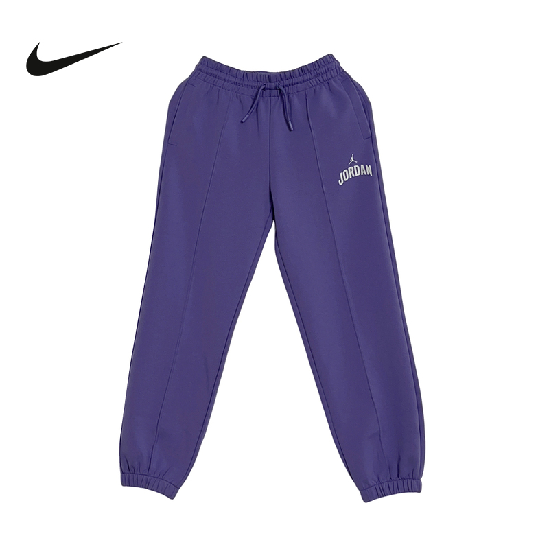Jordan耐克女子运动休闲裤束脚卫裤针织宽松舒适长裤IO6021-502