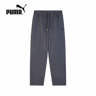 693545 2025秋男针织长裤 运动裤 PUMA彪马休闲印花宽松加绒卫裤