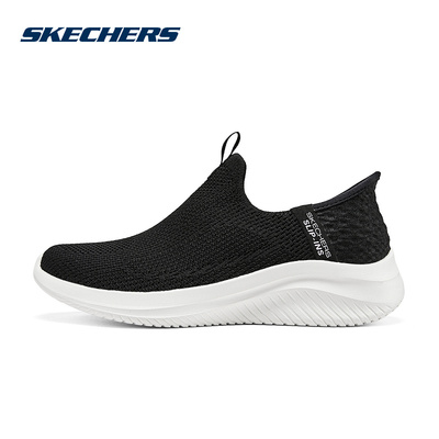 Skechers斯凯奇闪穿鞋25夏女舒适休闲鞋一脚蹬健步鞋150450/BLK
