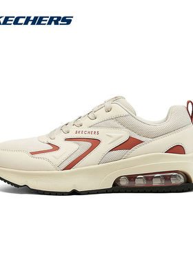 SKECHERS斯凯奇2024秋男休闲鞋厚底缓震网面透气男鞋 183040-NTOR