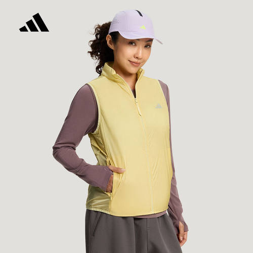 adidas阿迪达斯秋女拒水保暖训练跑步运动棉马甲无袖背心 KX4594