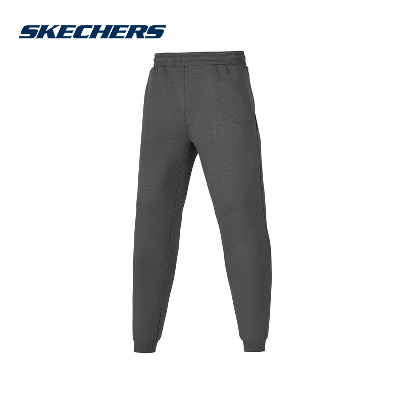 Skechers斯凯奇夏男宽松束脚裤休闲运动裤针织长裤 P424M040/006L