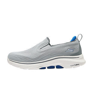 SKECHERS斯凯奇夏季男GOWALK7透气缓震健步舒适休闲鞋216637/GYBL