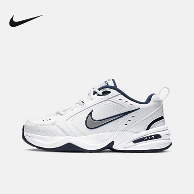 Nike耐克男鞋AIR MONARCH IV银白复古老爹鞋运动跑步鞋415445-102