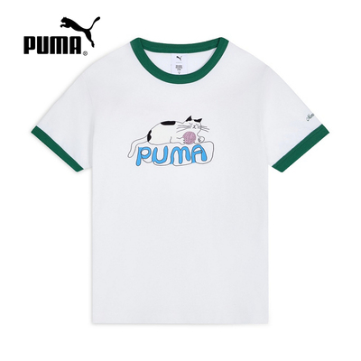 MondaySleepingClub联名PUMA彪马夏季女款凉感短袖t恤衫638988-02