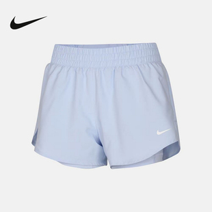 耐克NIKE DRI-FIT ONE夏季女子速干中腰二合一跑步短裤DX6013-407