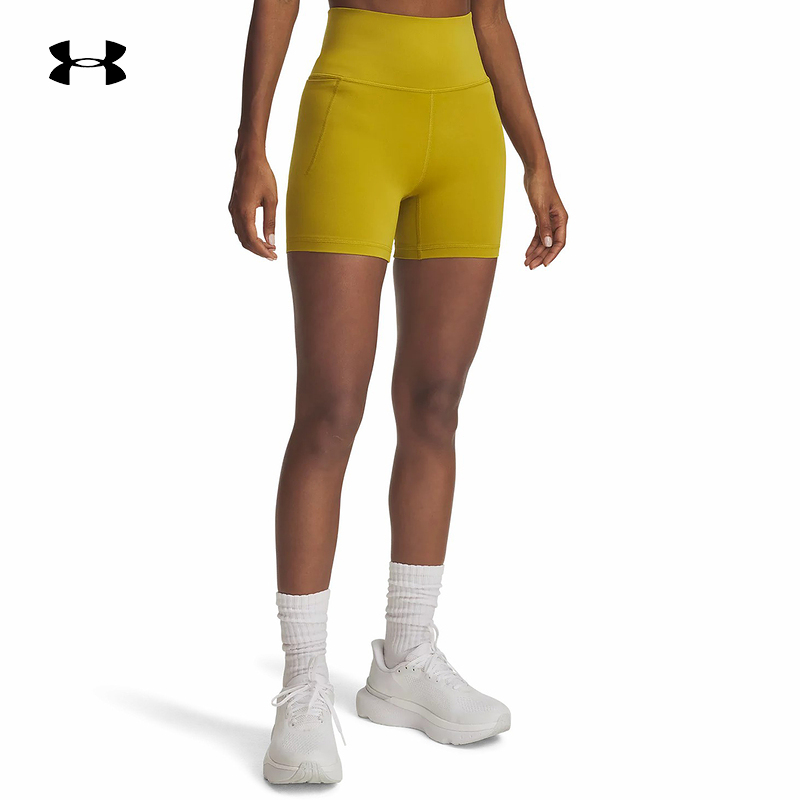 UA安德玛秋冬Meridian女子休闲运动瑜伽健身紧身短裤1382519-314