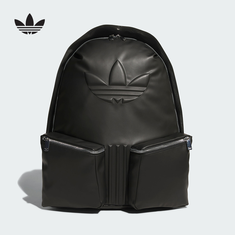 adidas阿迪达斯新款2025春大容量多口袋运动中性双肩背包 