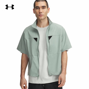 6000798 开衫 348 Unstoppable男子休闲运动拉链短袖 安德玛UA春夏款