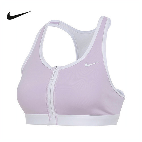 nike耐克女子运动内衣前拉链跑步健身训练BRA支撑胸衣IF0615-580