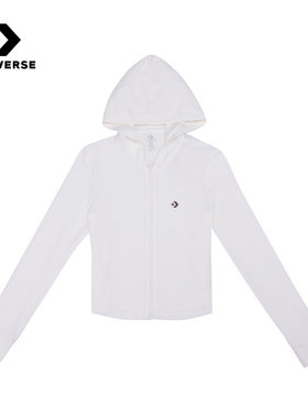 Converse匡威2026春女休闲运动上衣连帽短款修身外套 WCJ428-W2Y