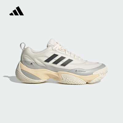 阿迪达斯2025春男女休闲鞋稳定缓震回弹拒水防泼运动跑步鞋JQ7575