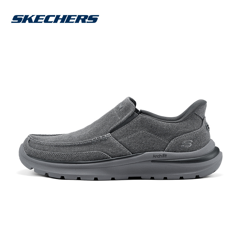 Skechers斯凯奇新款男时尚舒适健步鞋简约百搭休闲鞋 205490/CHAR
