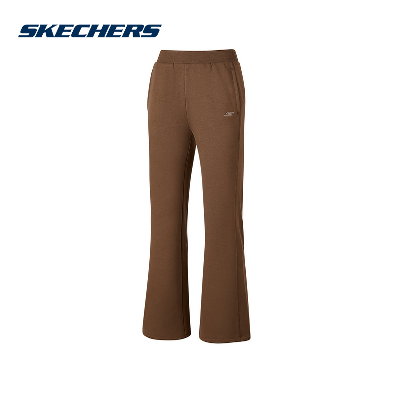 Skechers斯凯奇25冬新款女子运动裤舒适休闲长裤 P425W179/055A