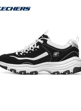 Skechers斯凯奇女鞋黑白熊猫鞋厚底老爹鞋ins潮百搭88888250/BKW