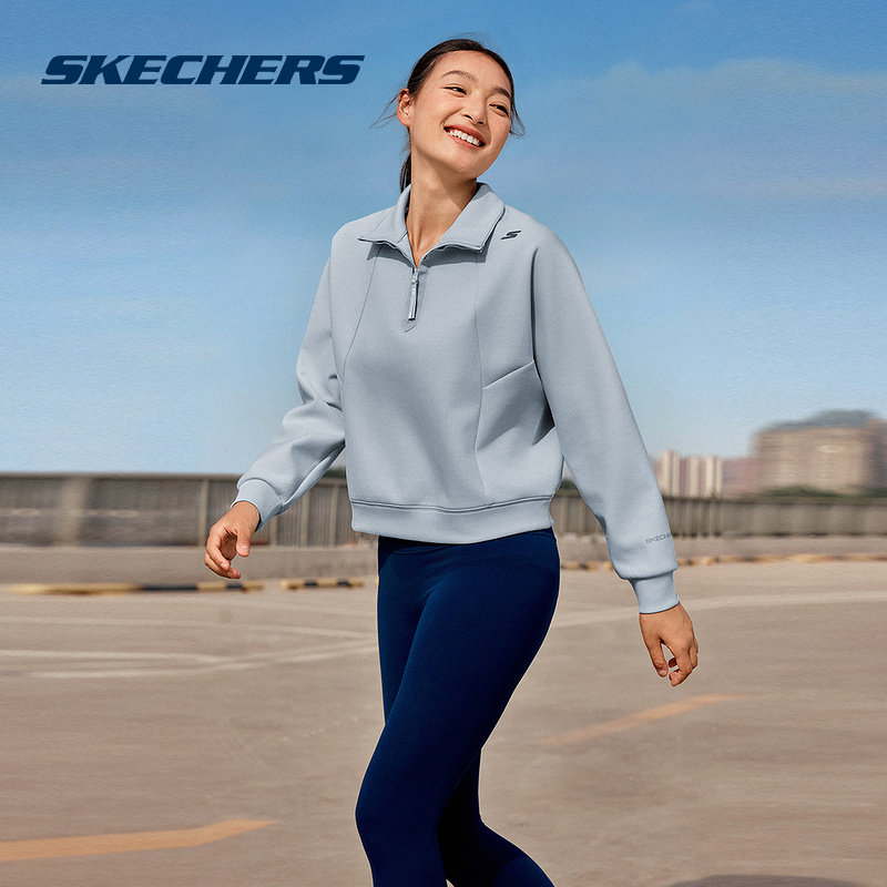 斯凯奇运动卫衣秋男女款上衣简约时尚舒适休闲百搭套头衫P425W072,运动服/休闲服装,运动卫衣/套头衫,淘宝优惠券,粉丝福利购,淘宝优惠卷