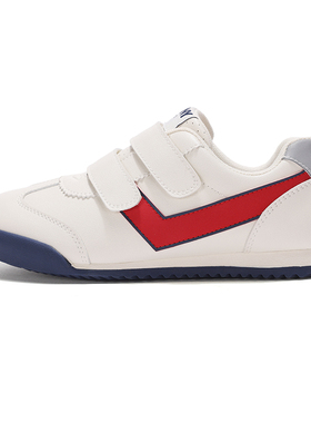 PONY男女童秋季新款经典白红色舒适休闲运动鞋233K1SO51RD