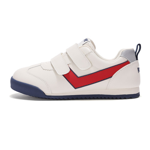 PONY男女童秋季新款经典白红色舒适休闲运动鞋233K1SO51RD